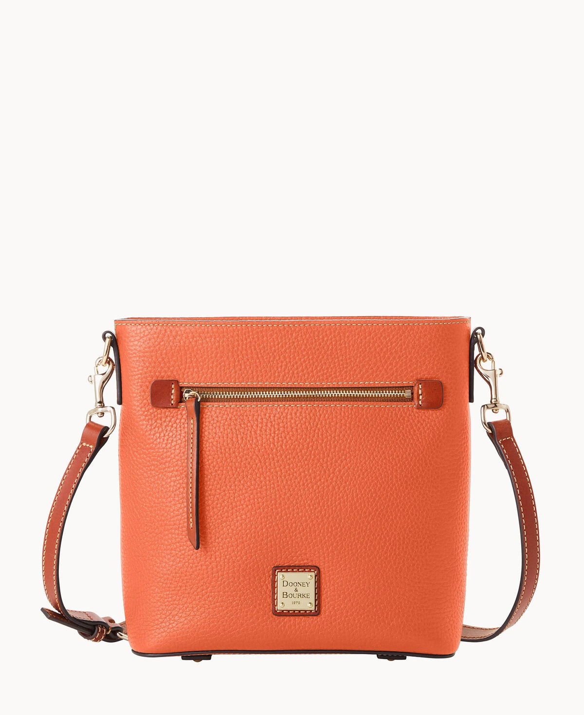 Pebble Grain Zip Crossbody