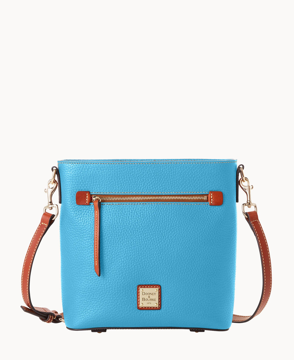 Pebble Grain Zip Crossbody