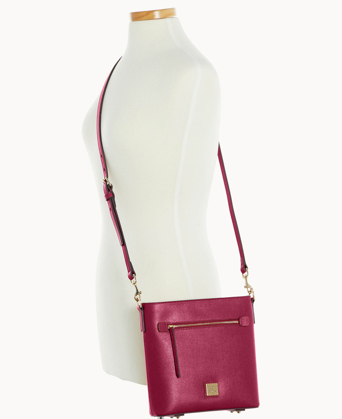 Saffiano Zip Crossbody