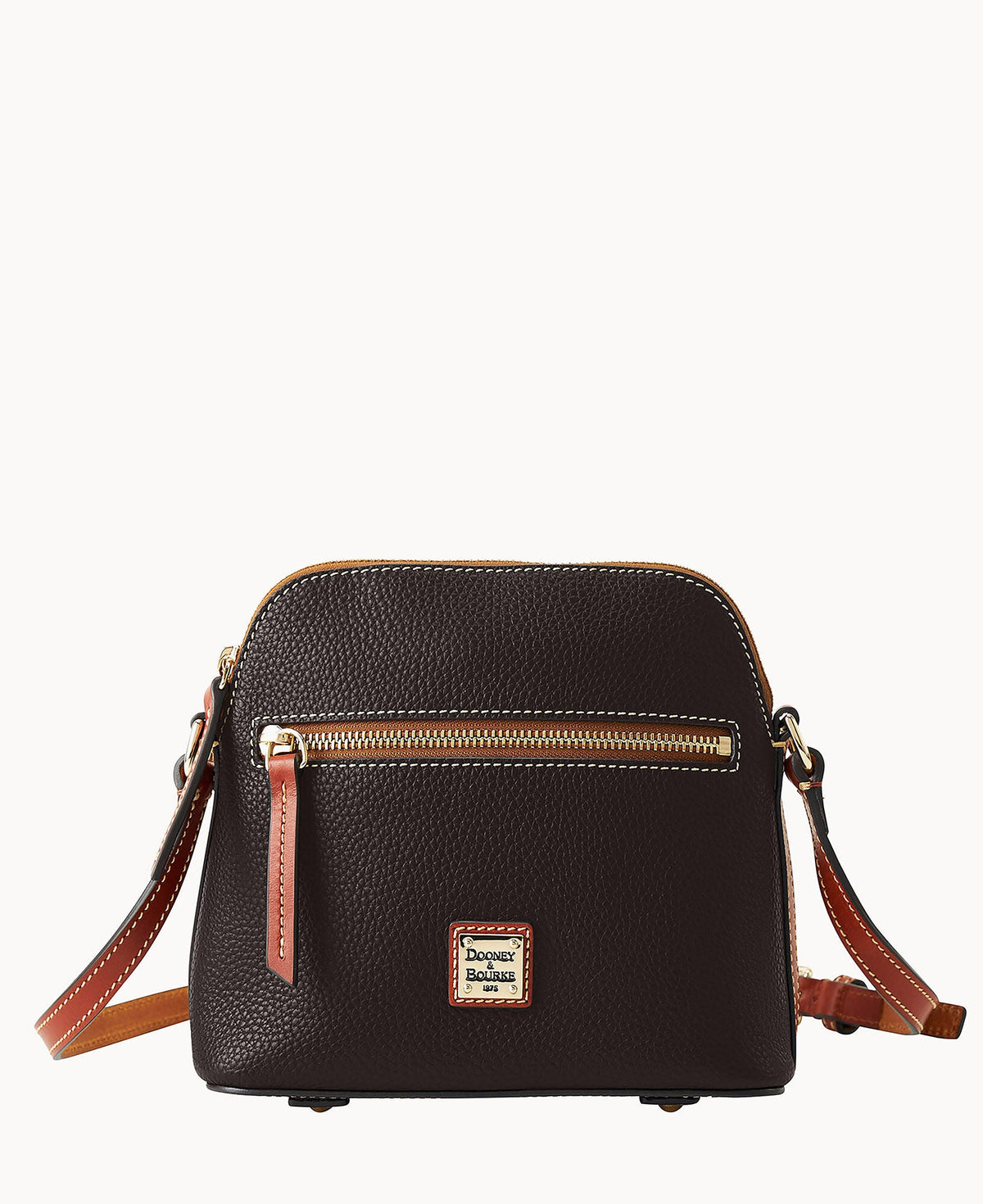 Pebble Grain Domed Crossbody