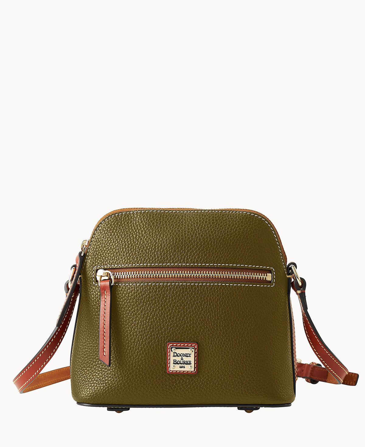 Pebble Grain Domed Crossbody