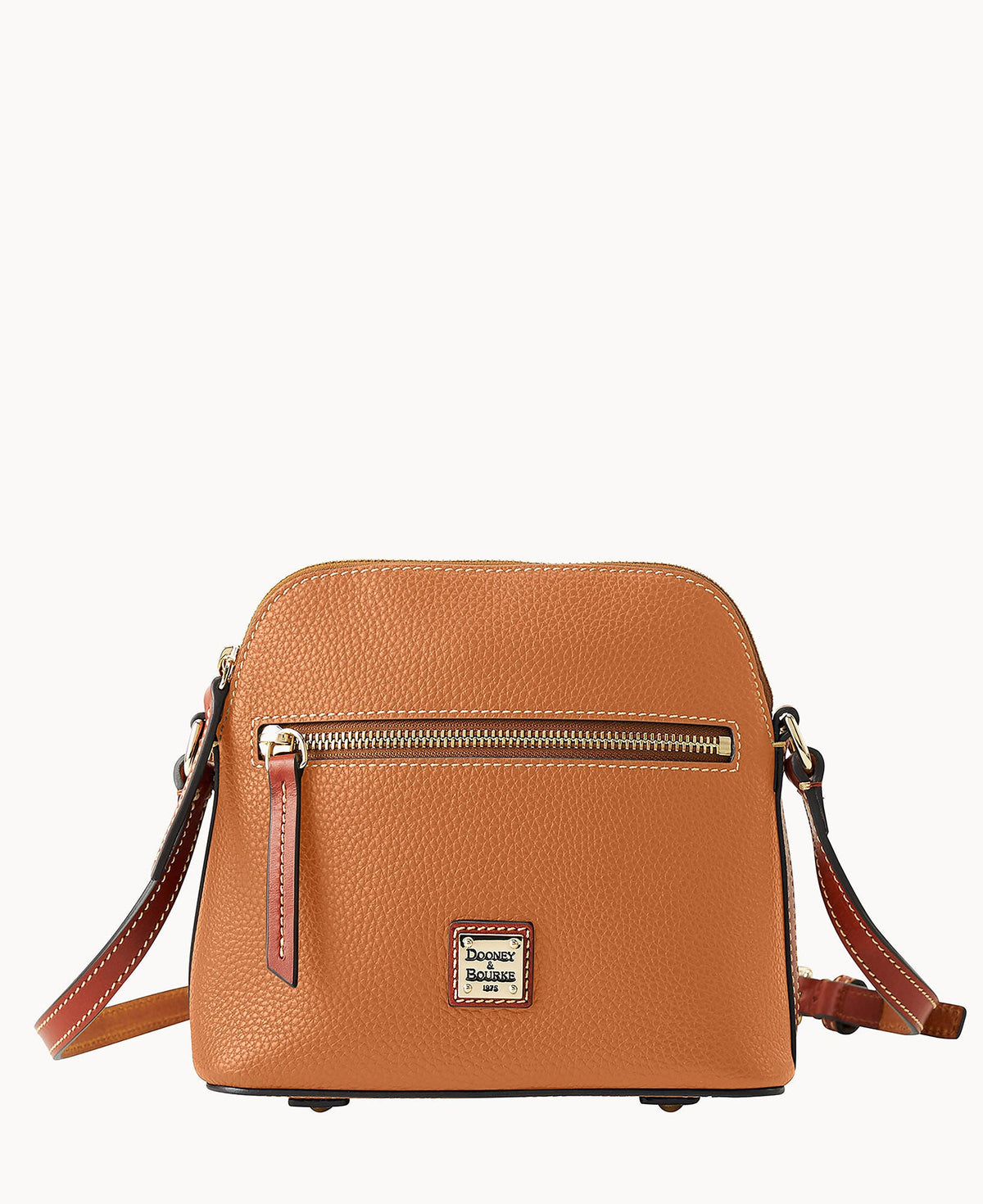 Pebble Grain Domed Crossbody