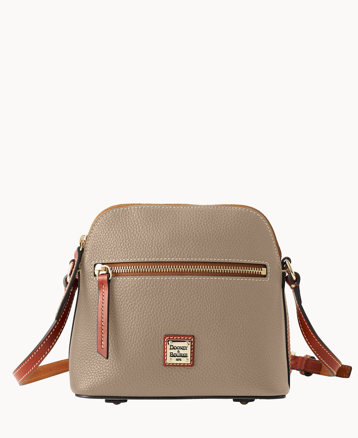 Pebble Grain Domed Crossbody