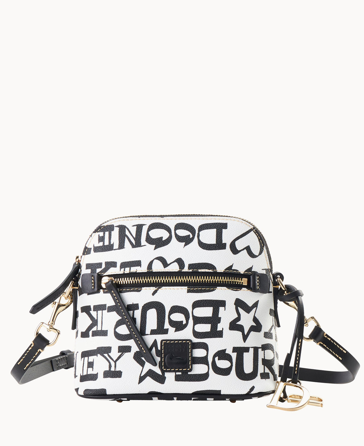 Doodle II Coated Cotton Domed Crossbody