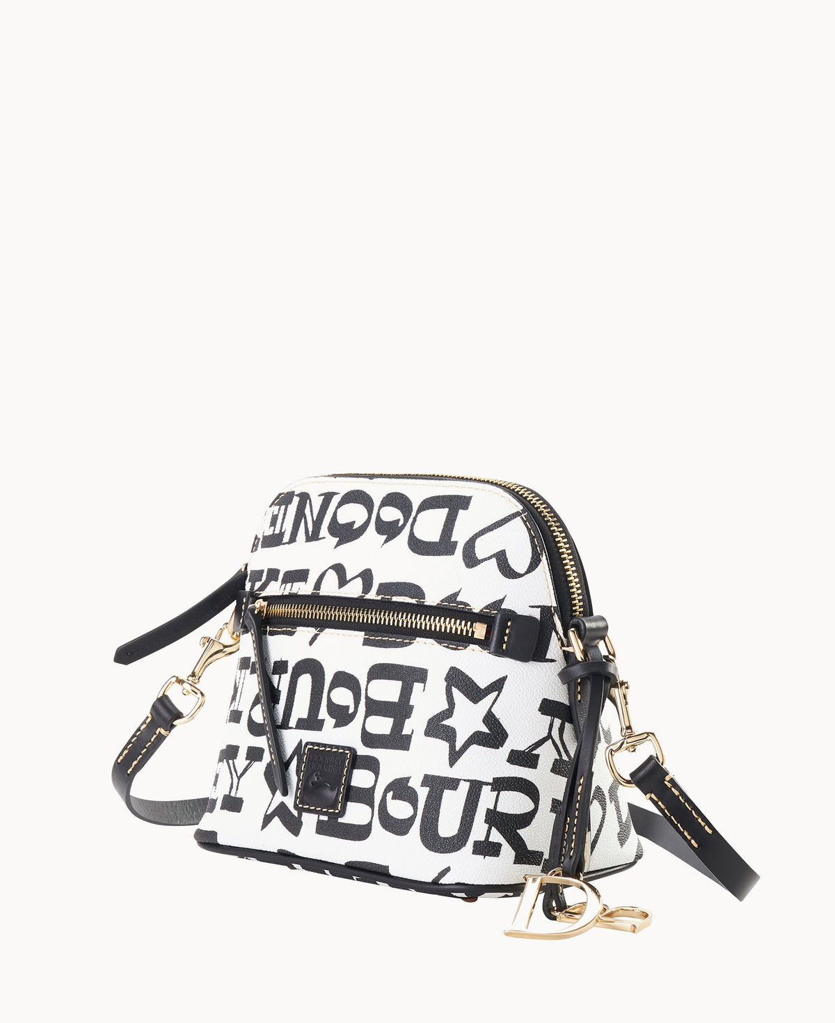 Doodle II Coated Cotton Domed Crossbody