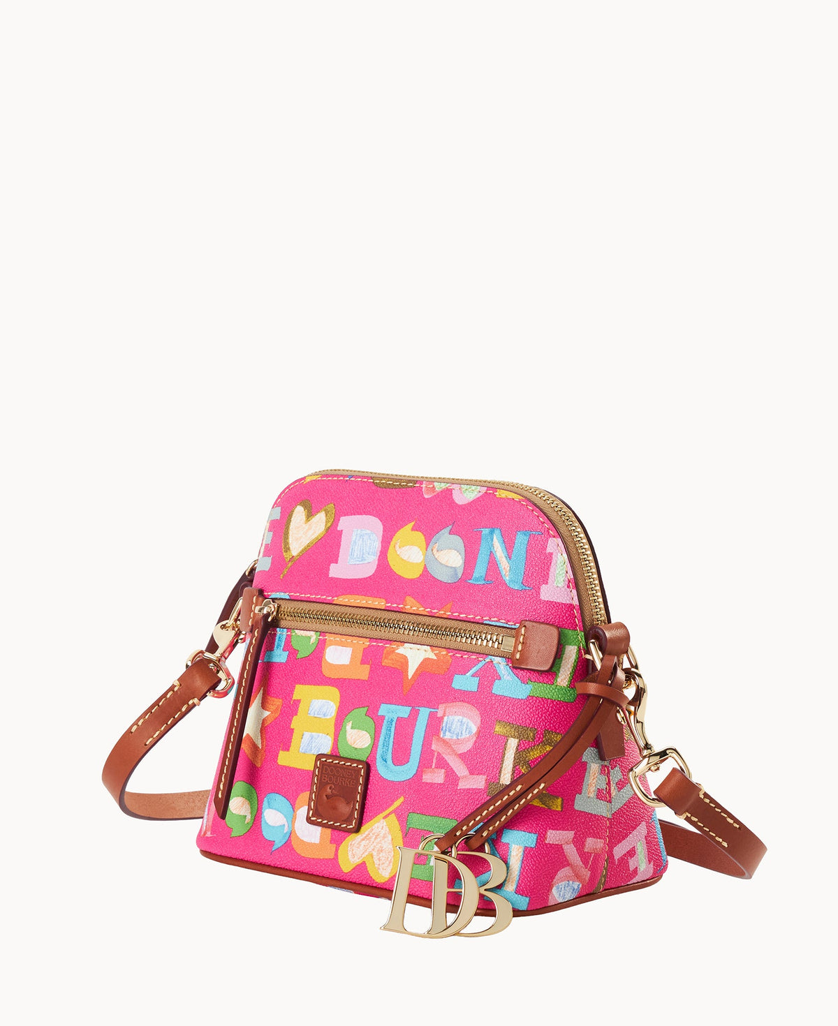 Doodle II Coated Cotton Domed Crossbody