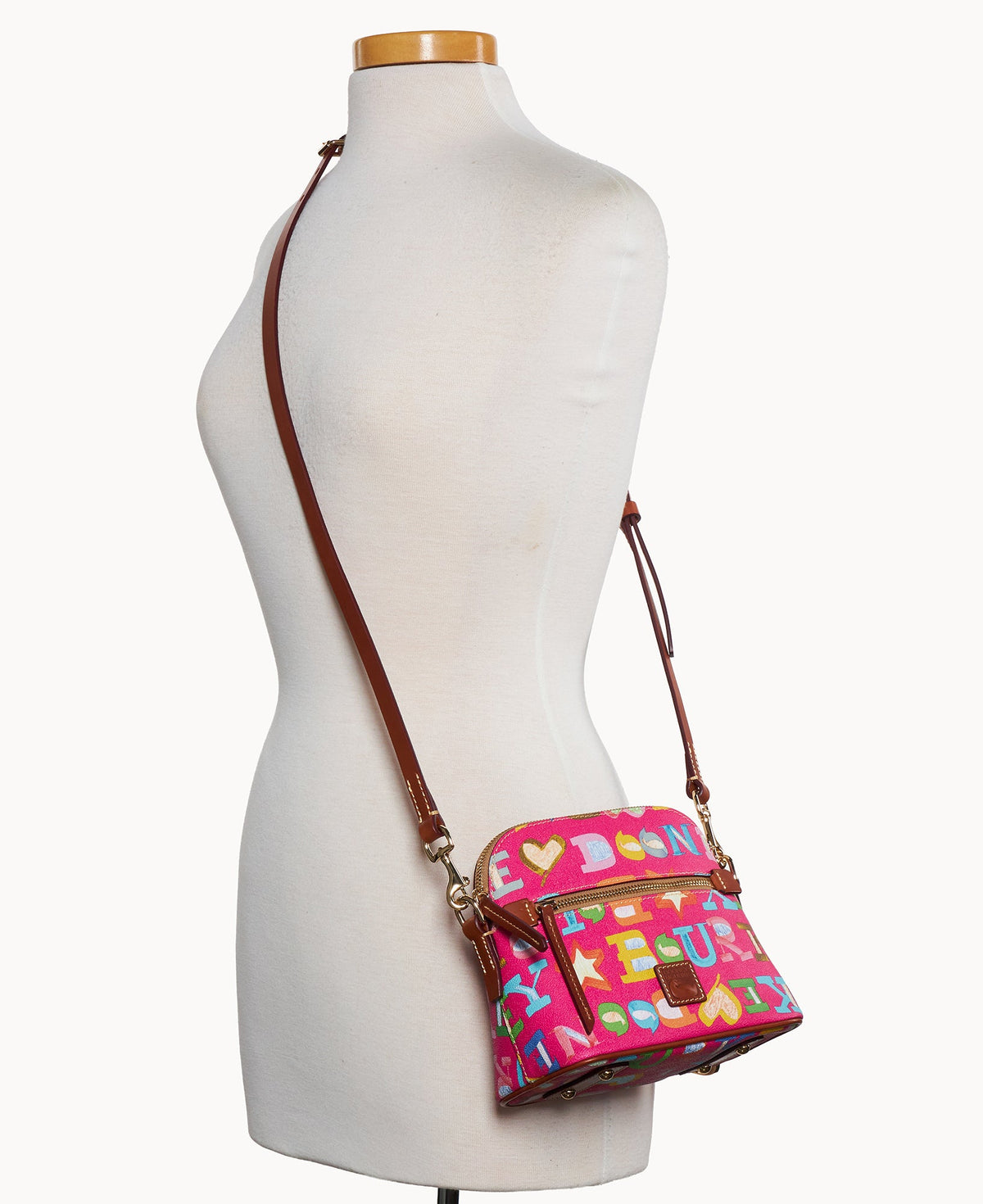Doodle II Coated Cotton Domed Crossbody