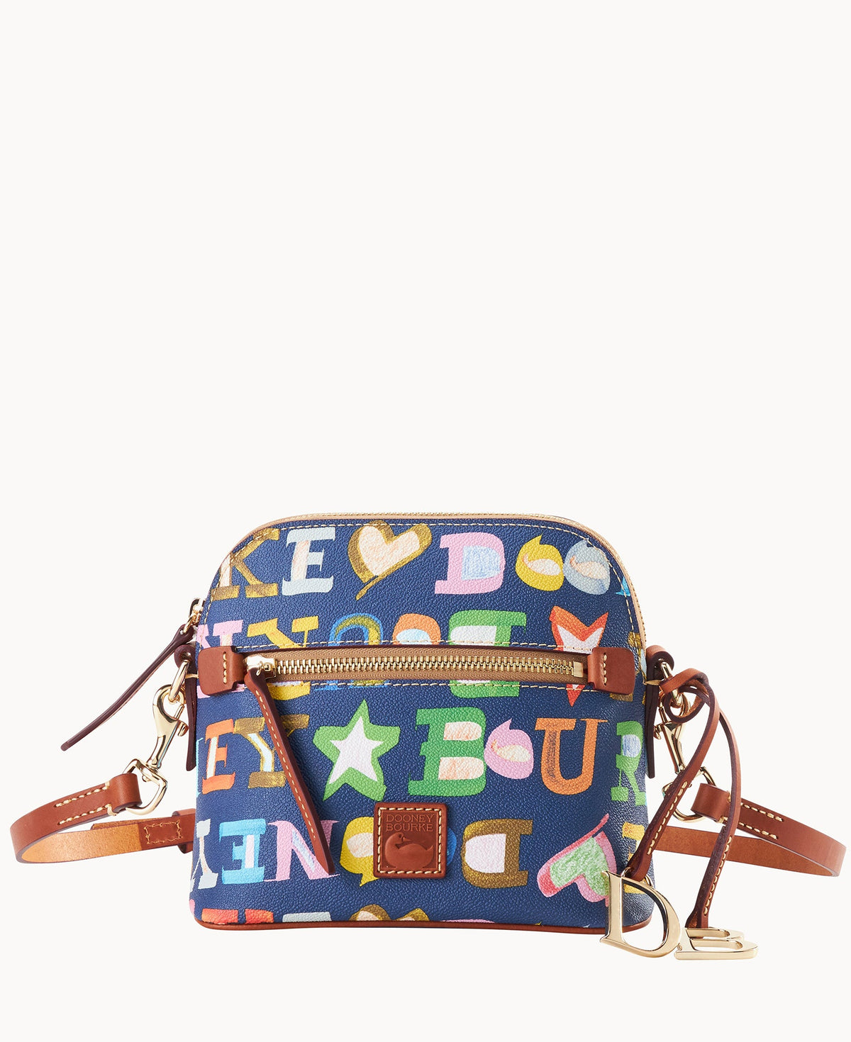 Doodle II Coated Cotton Domed Crossbody