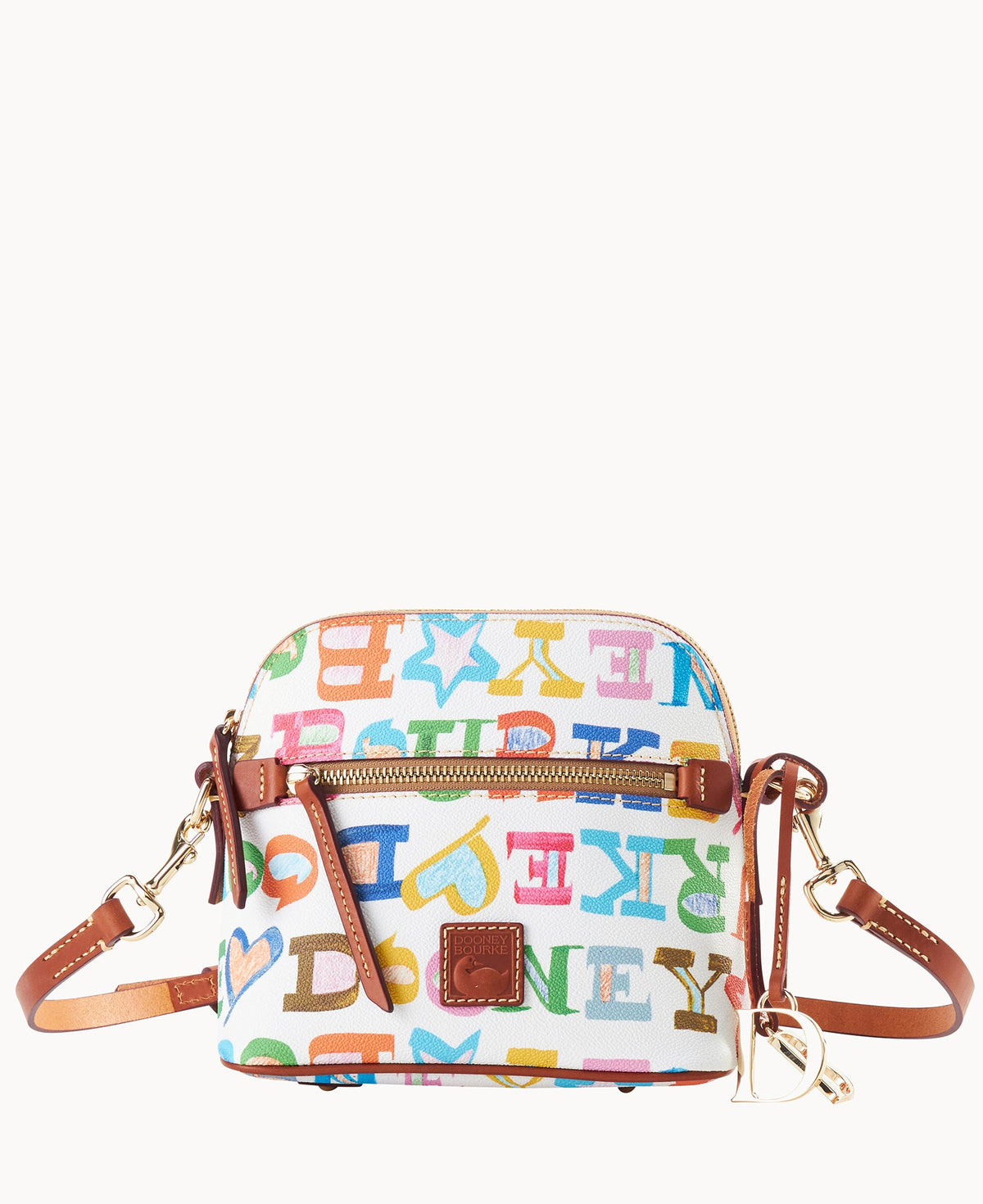 Doodle II Coated Cotton Domed Crossbody