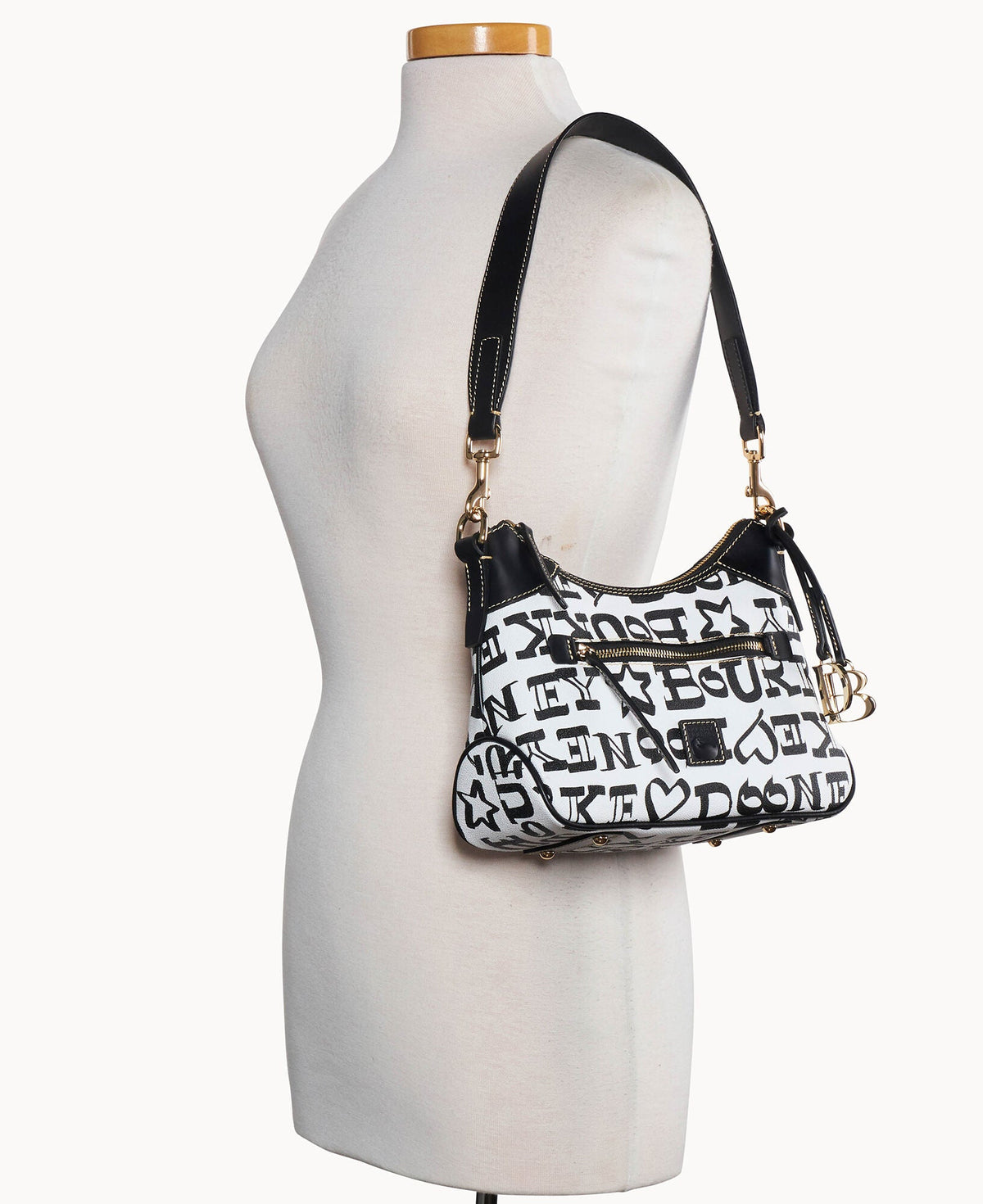 Doodle II Coated Cotton Small Hobo