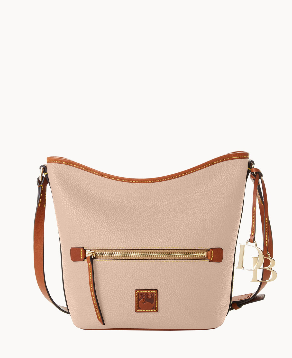 Pebble Grain Zip Sac