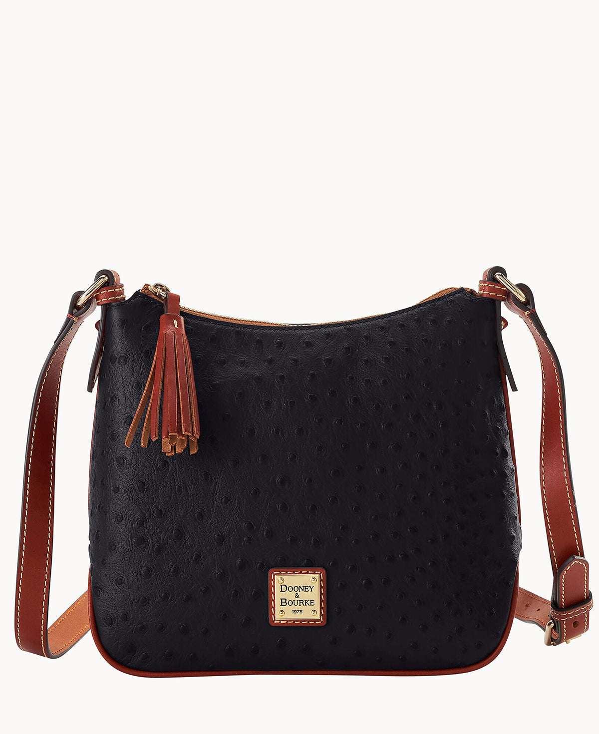 Ostrich Crossbody Hobo