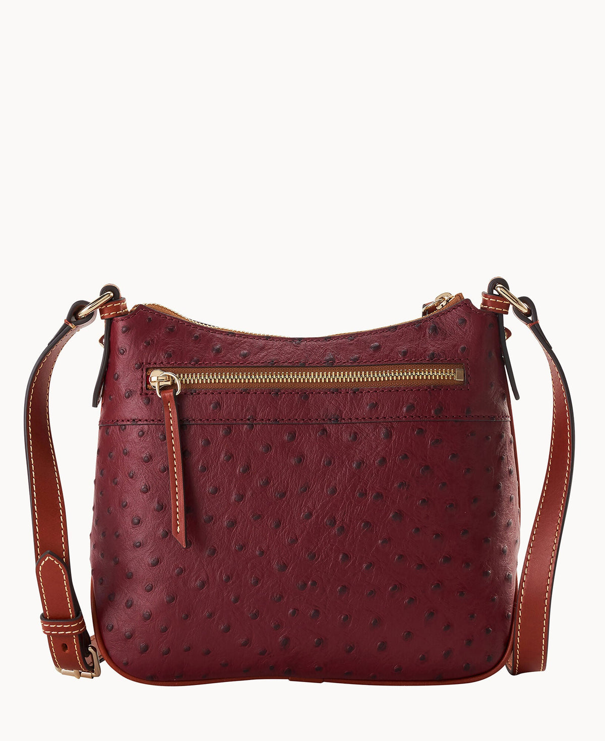 Ostrich Crossbody Hobo