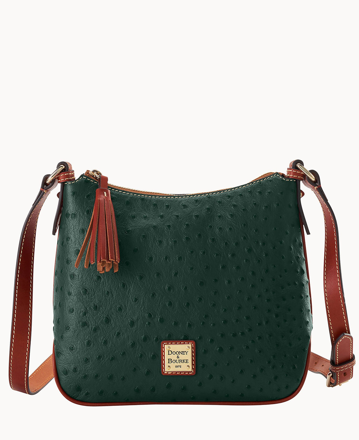 Ostrich Crossbody Hobo