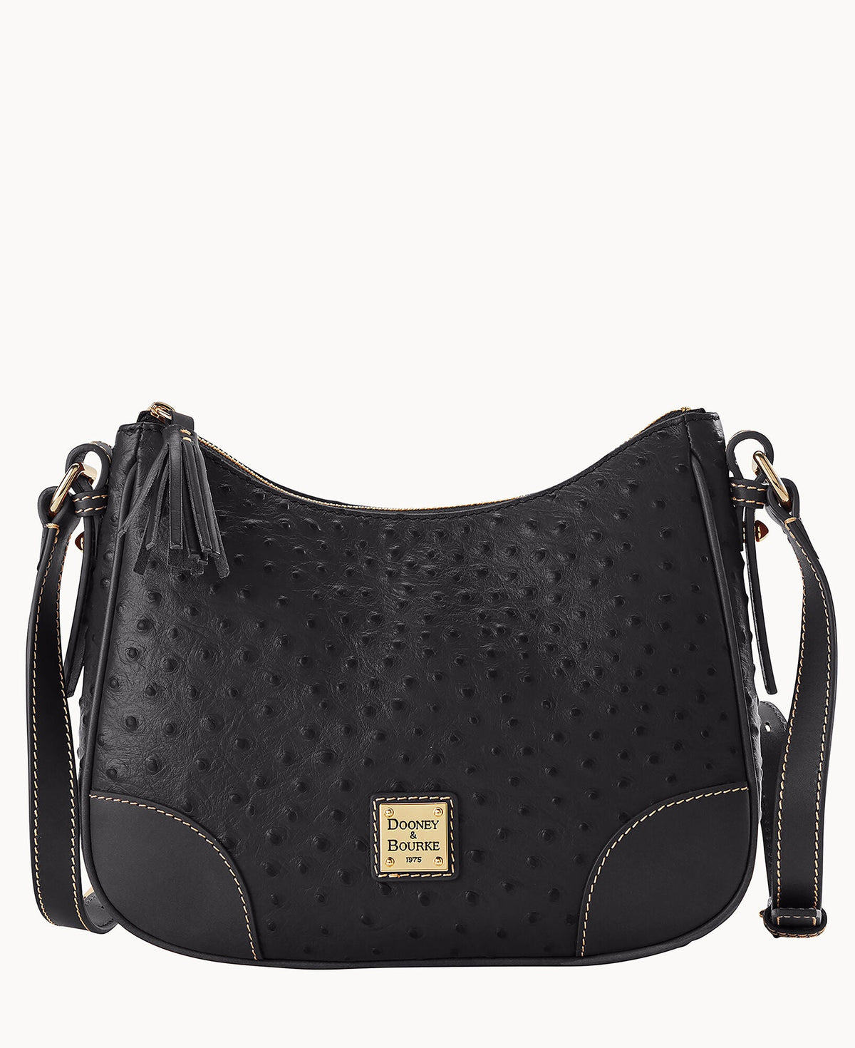 Ostrich Crossbody Hobo