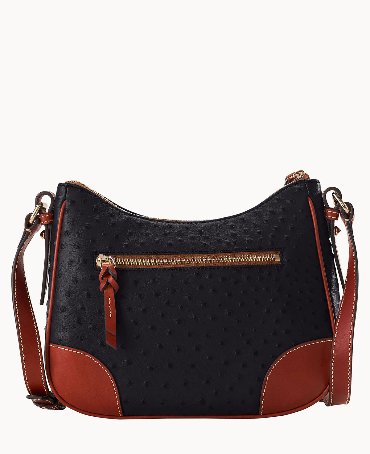 Ostrich Crossbody Hobo