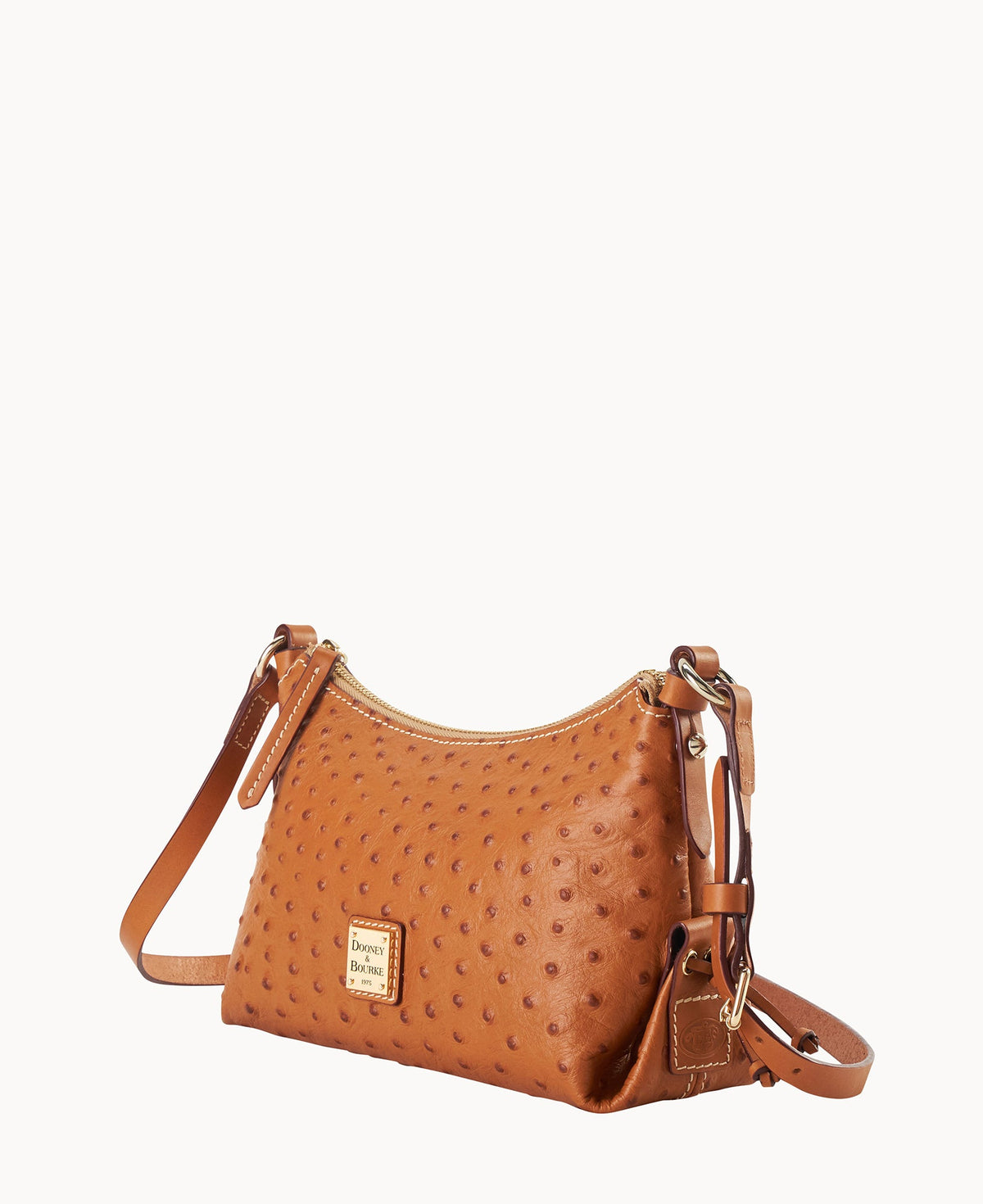 Ostrich Hobo Crossbody 22