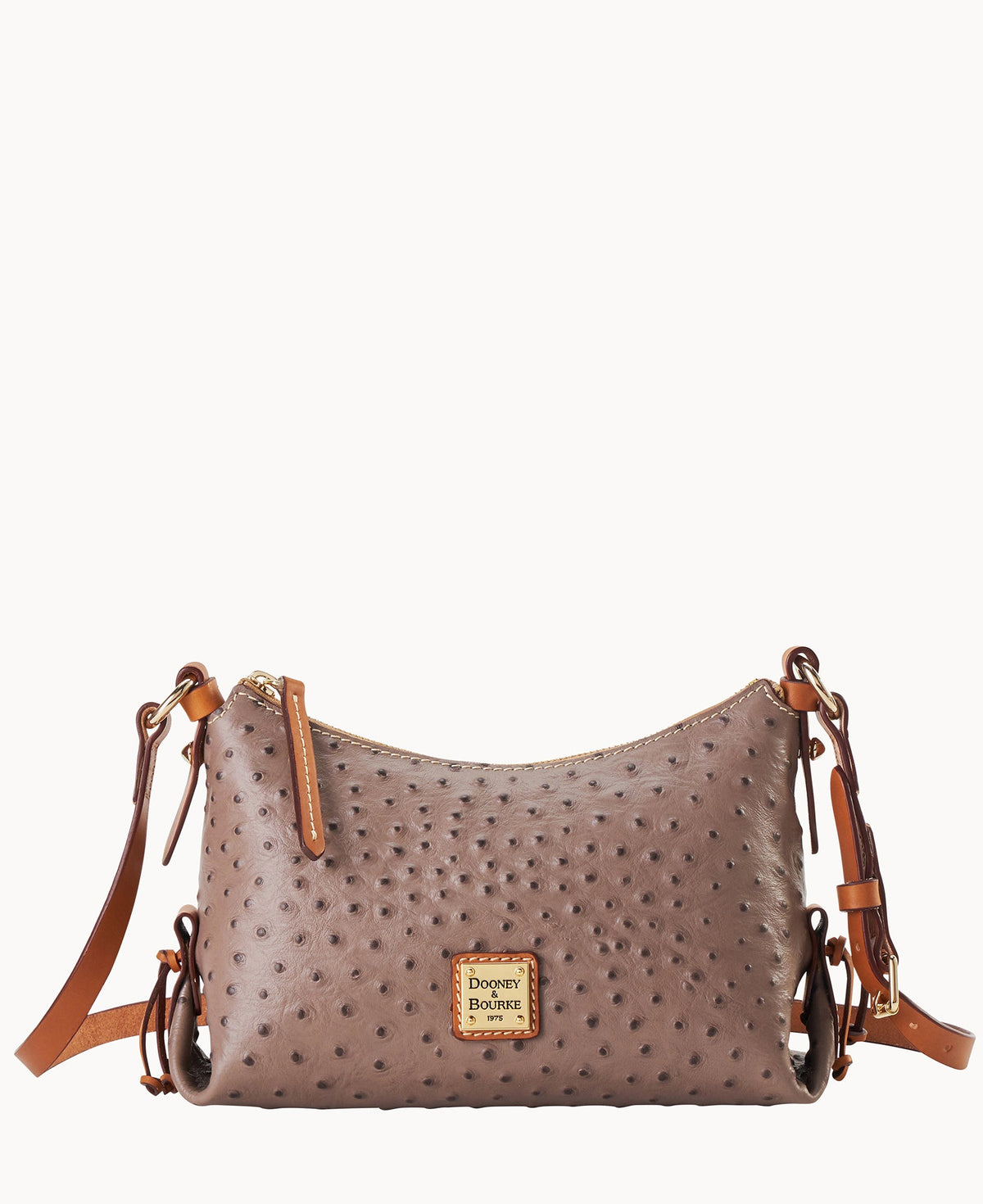 Ostrich Hobo Crossbody 22