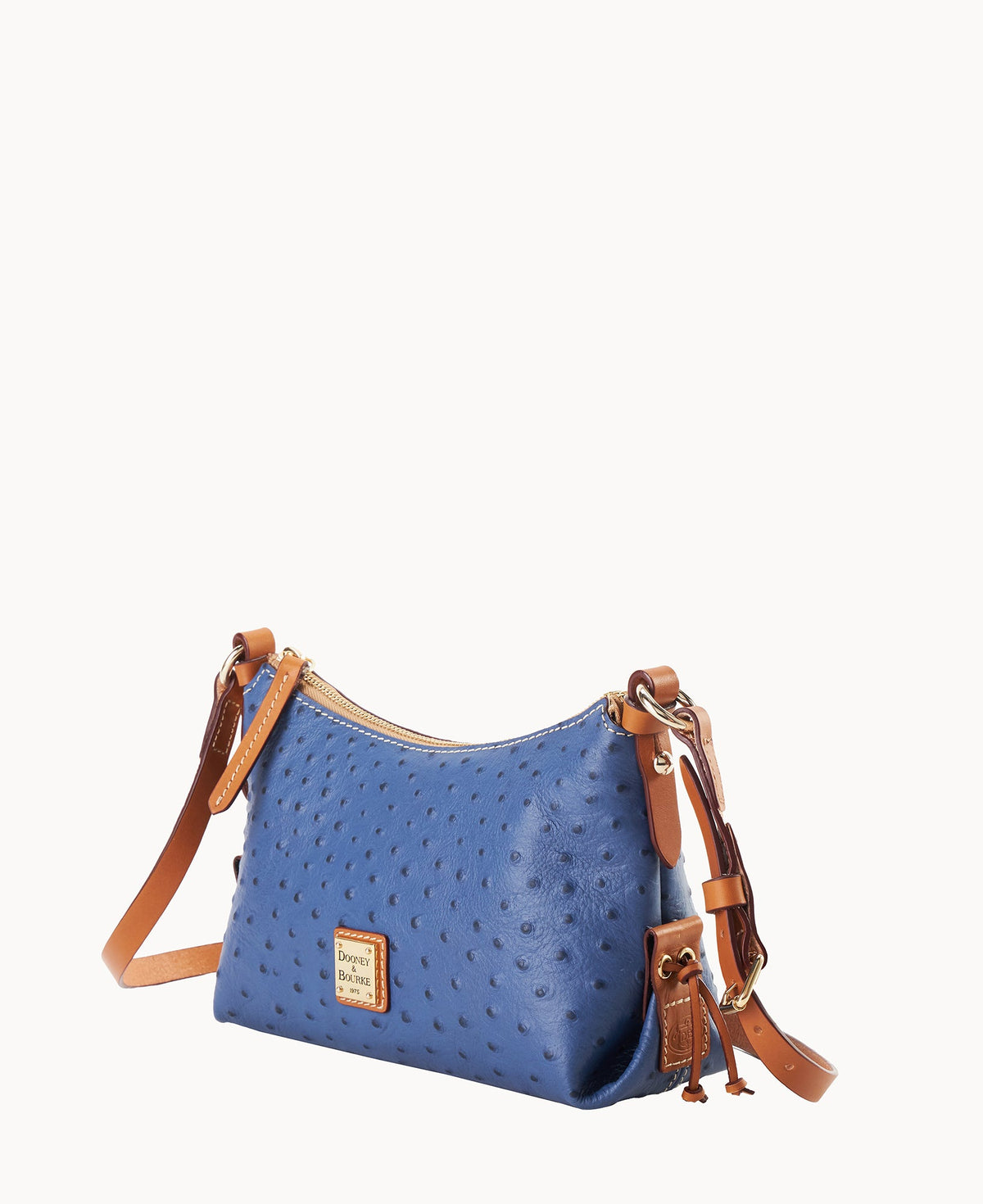Ostrich Hobo Crossbody 22