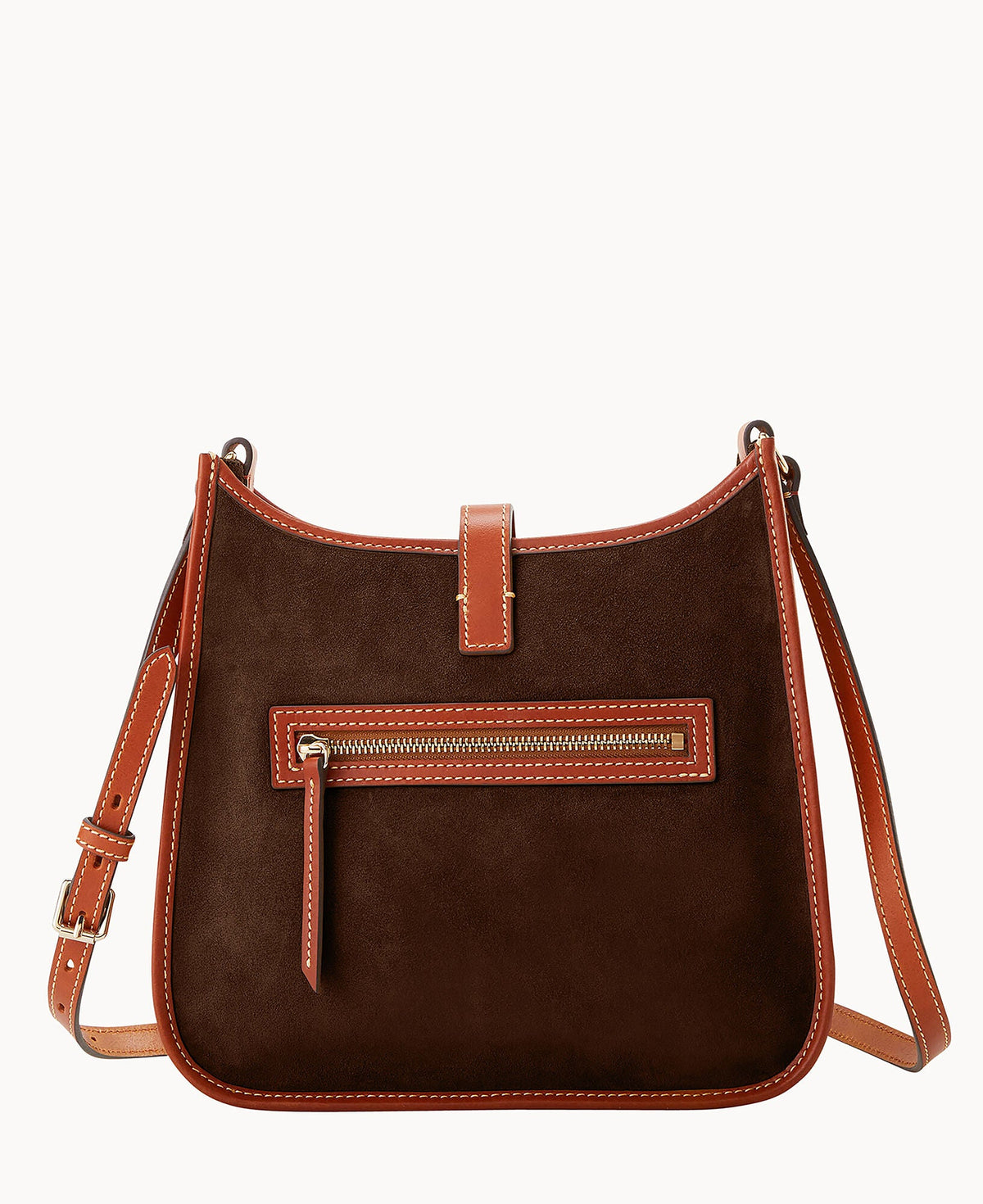 Suede Messenger Crossbody