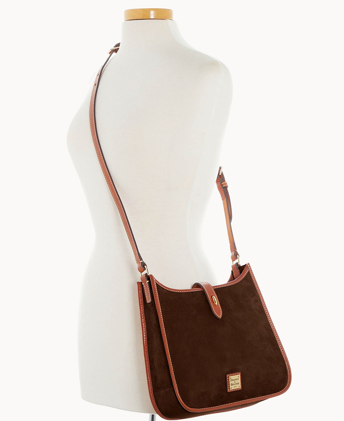 Suede Messenger Crossbody
