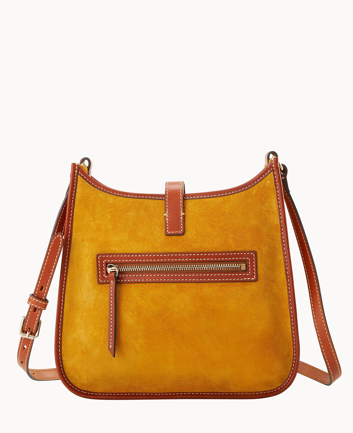 Suede Messenger Crossbody