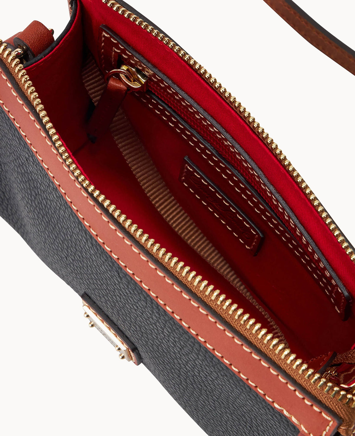 Pebble Grain Small East West Crossbody