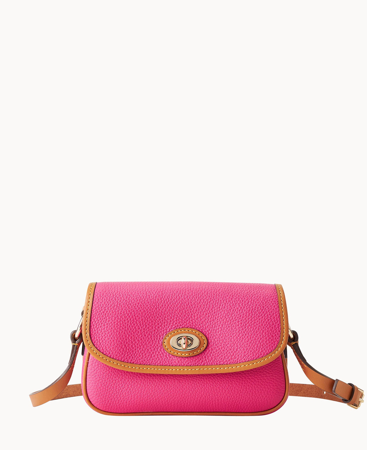 Pebble Grain Turnlock Crossbody 22