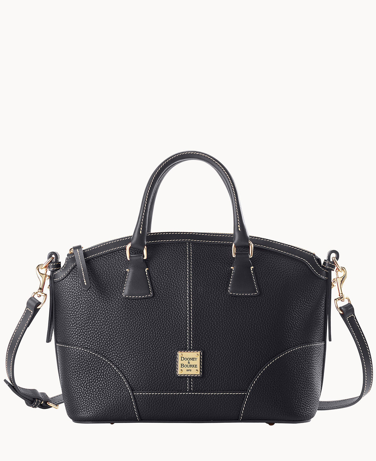 Pebble Grain Small Domed Satchel