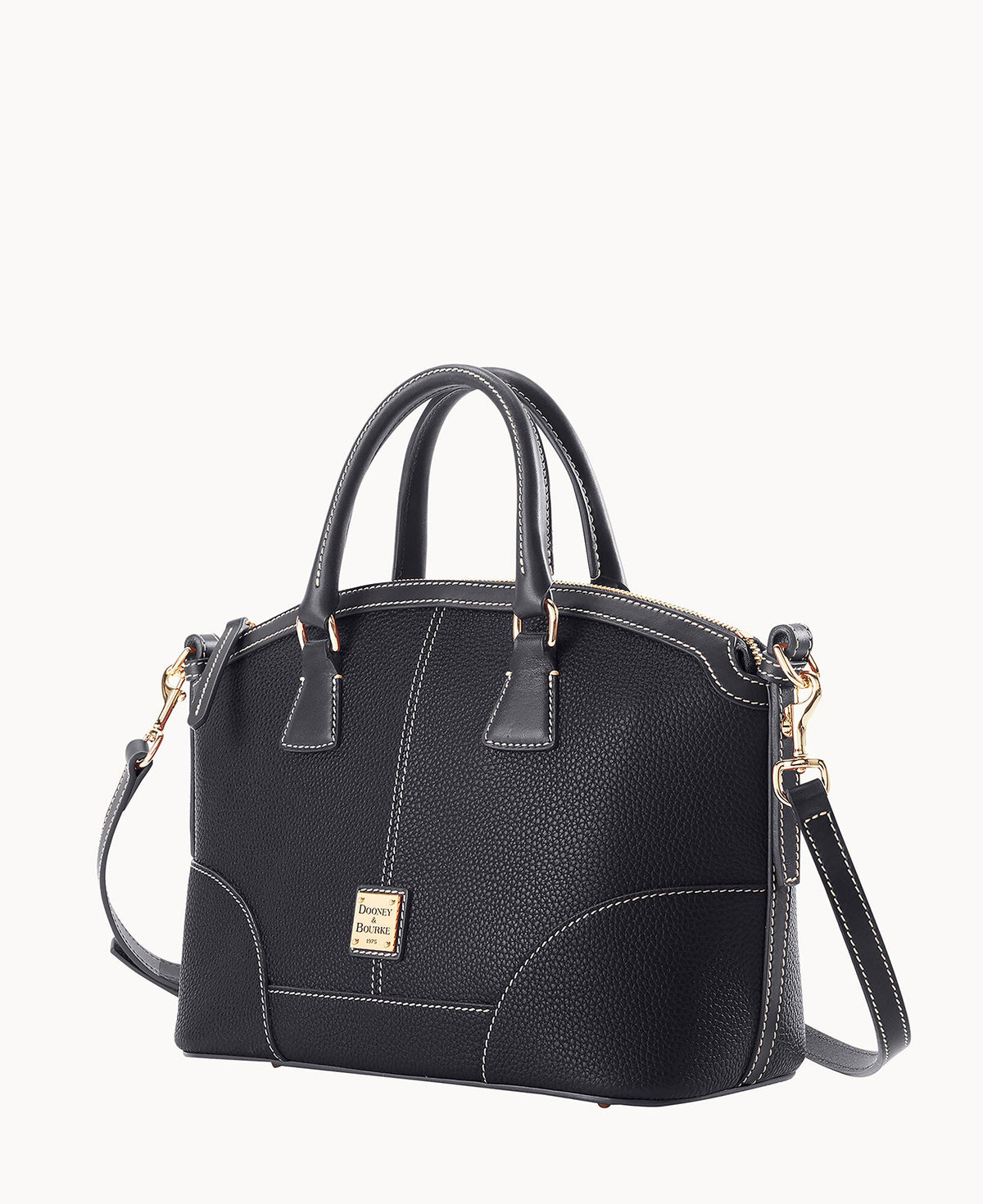 Pebble Grain Small Domed Satchel