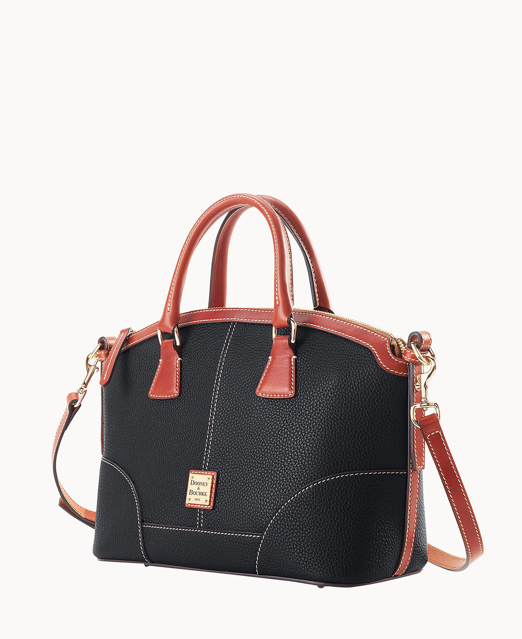 Pebble Grain Small Domed Satchel