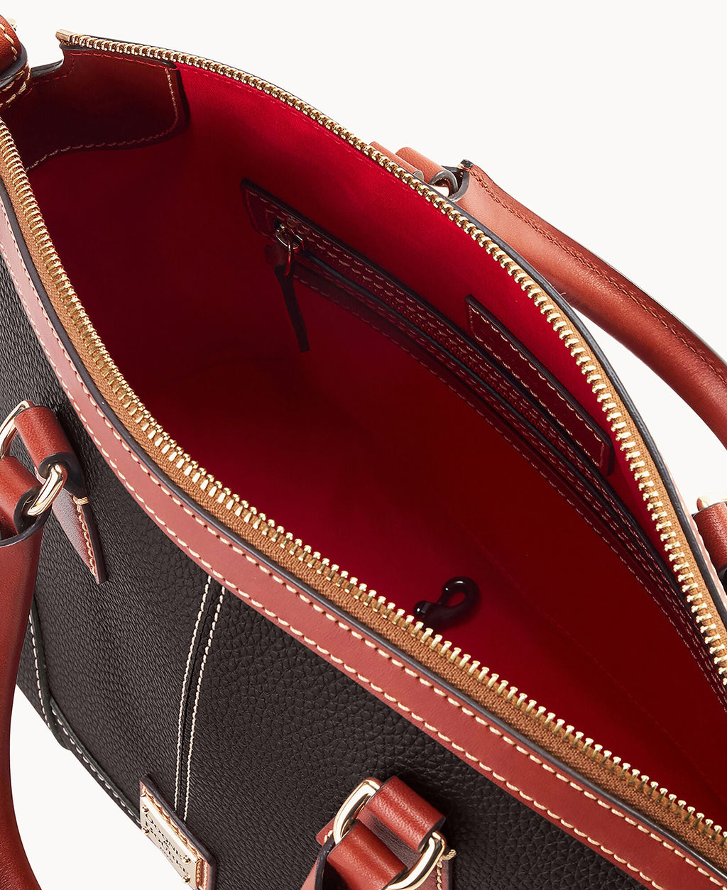 Pebble Grain Small Domed Satchel