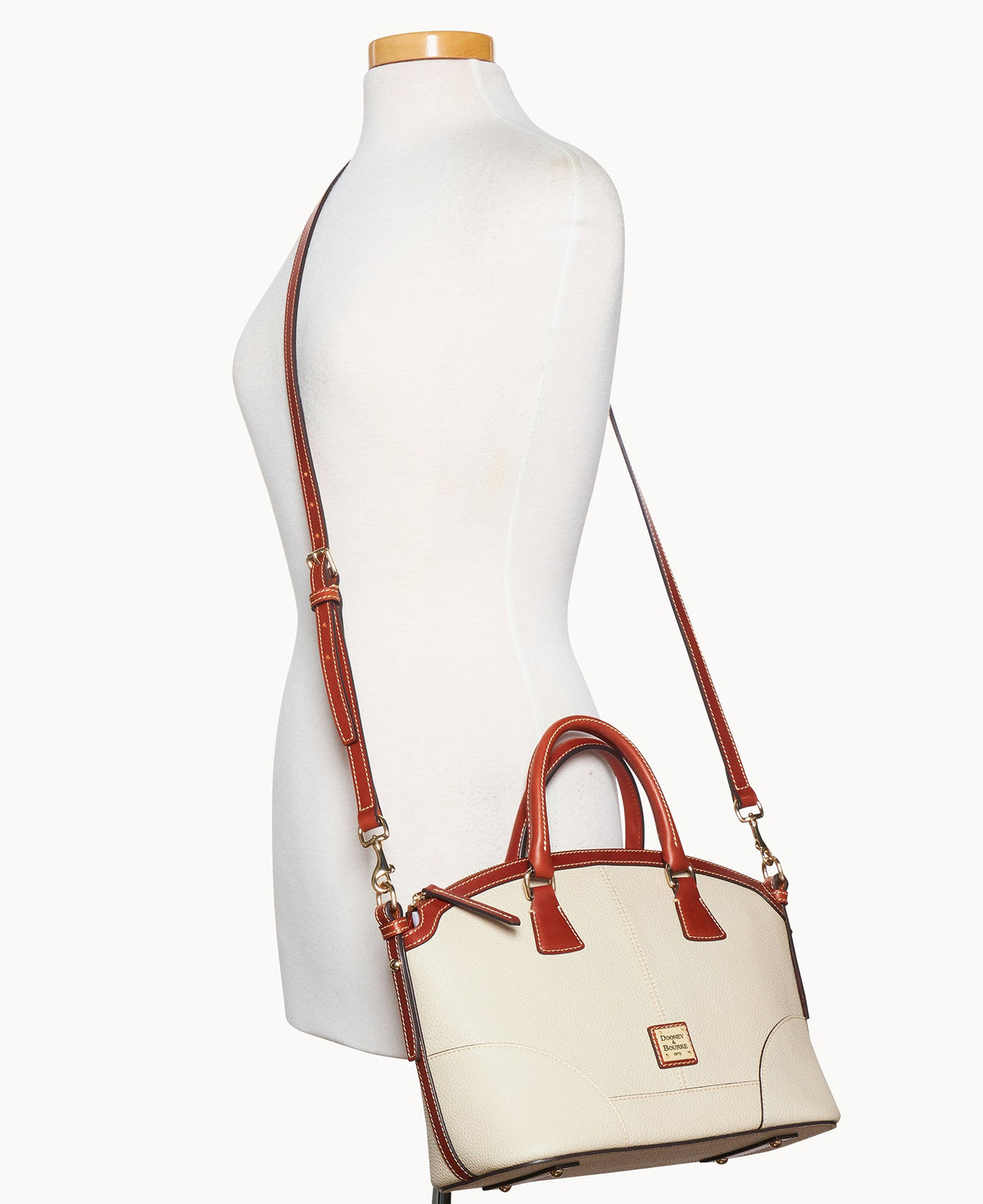 Pebble Grain Small Domed Satchel