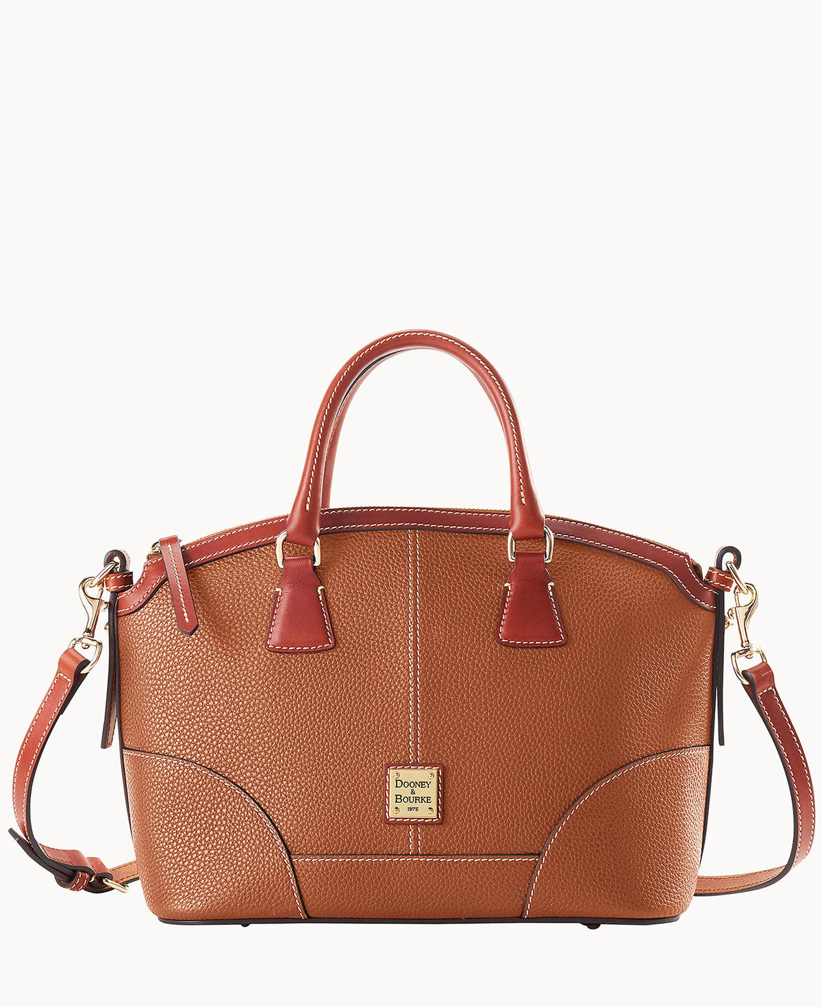 Pebble Grain Small Domed Satchel