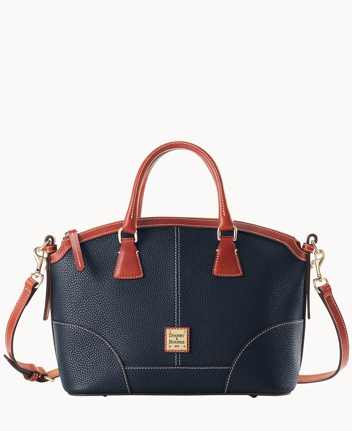 Pebble Grain Small Domed Satchel