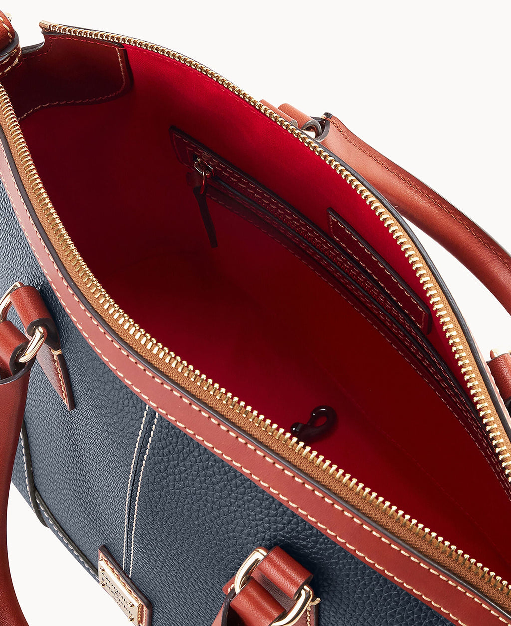 Pebble Grain Small Domed Satchel
