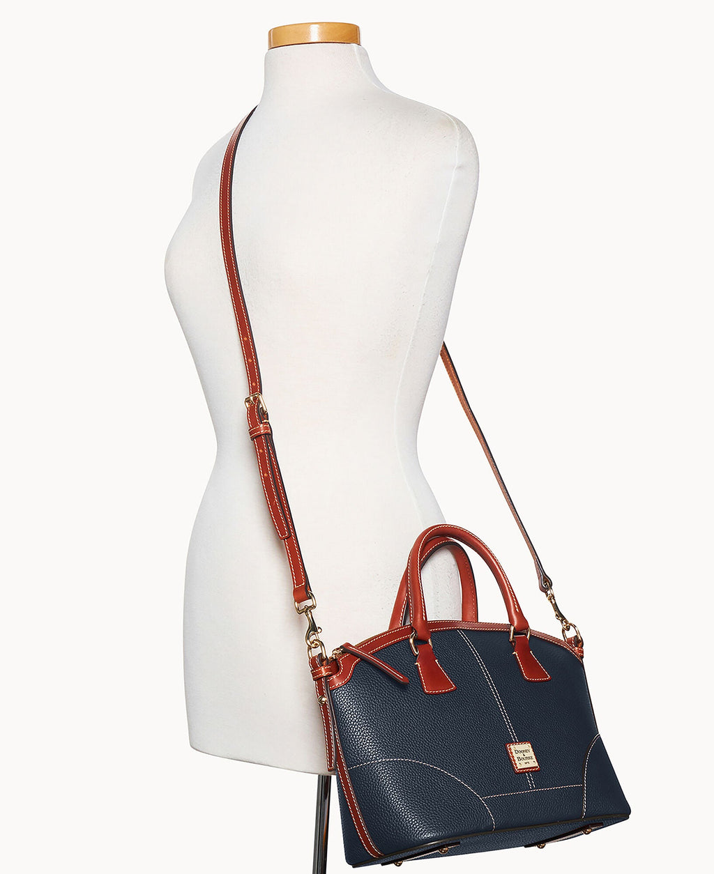 Pebble Grain Small Domed Satchel