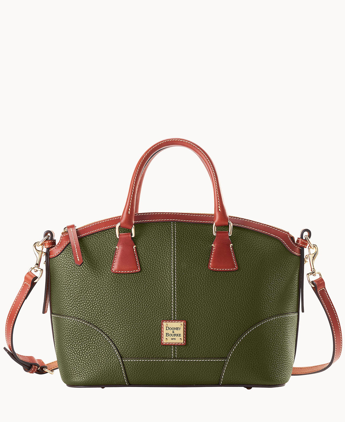 Pebble Grain Small Domed Satchel