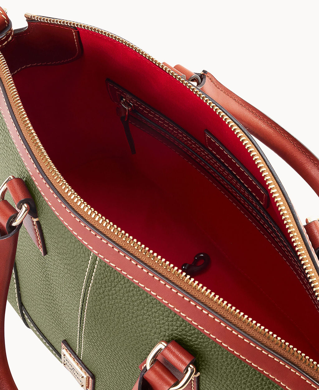 Pebble Grain Small Domed Satchel