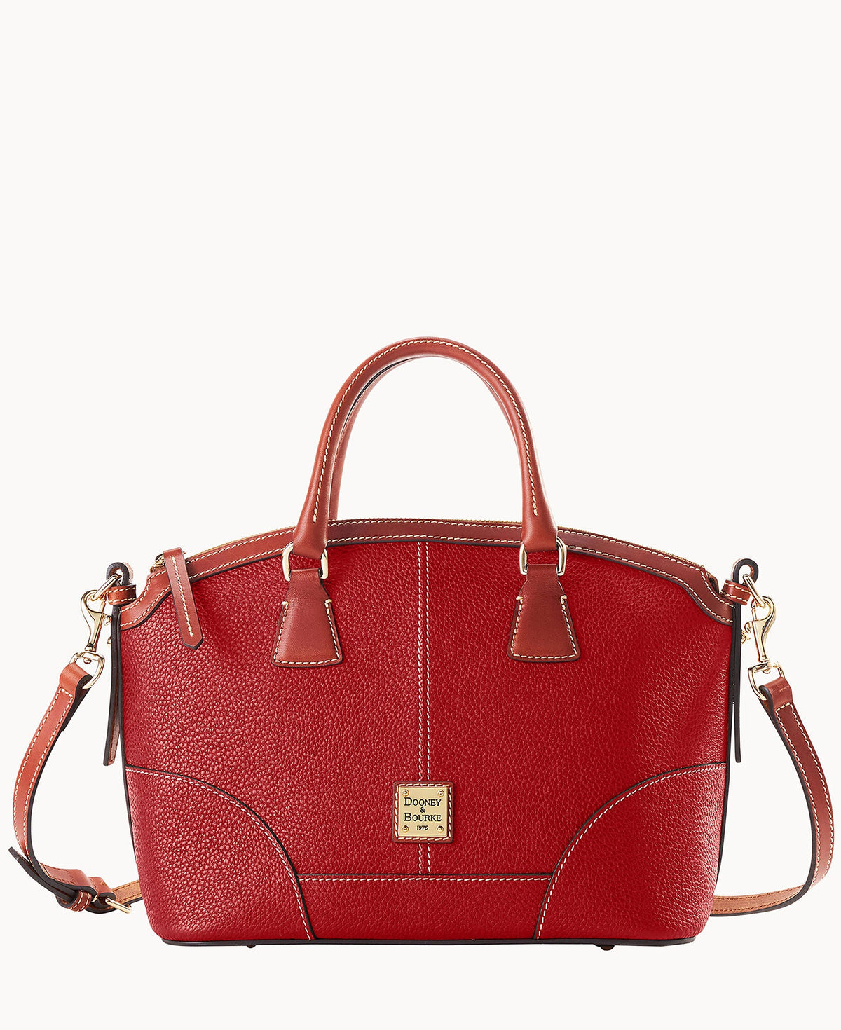 Pebble Grain Small Domed Satchel