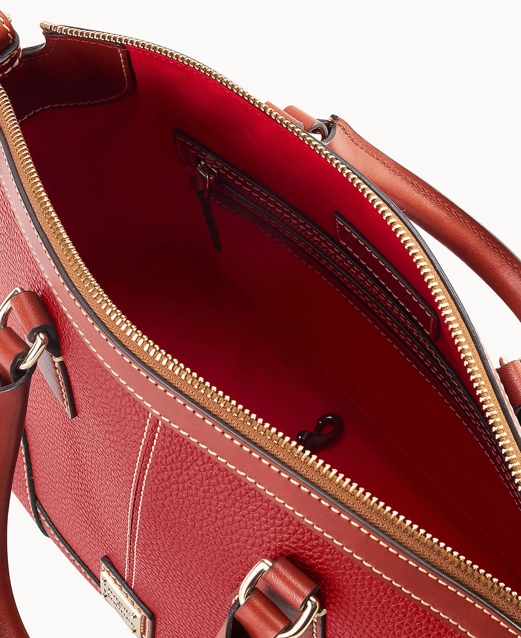 Pebble Grain Small Domed Satchel
