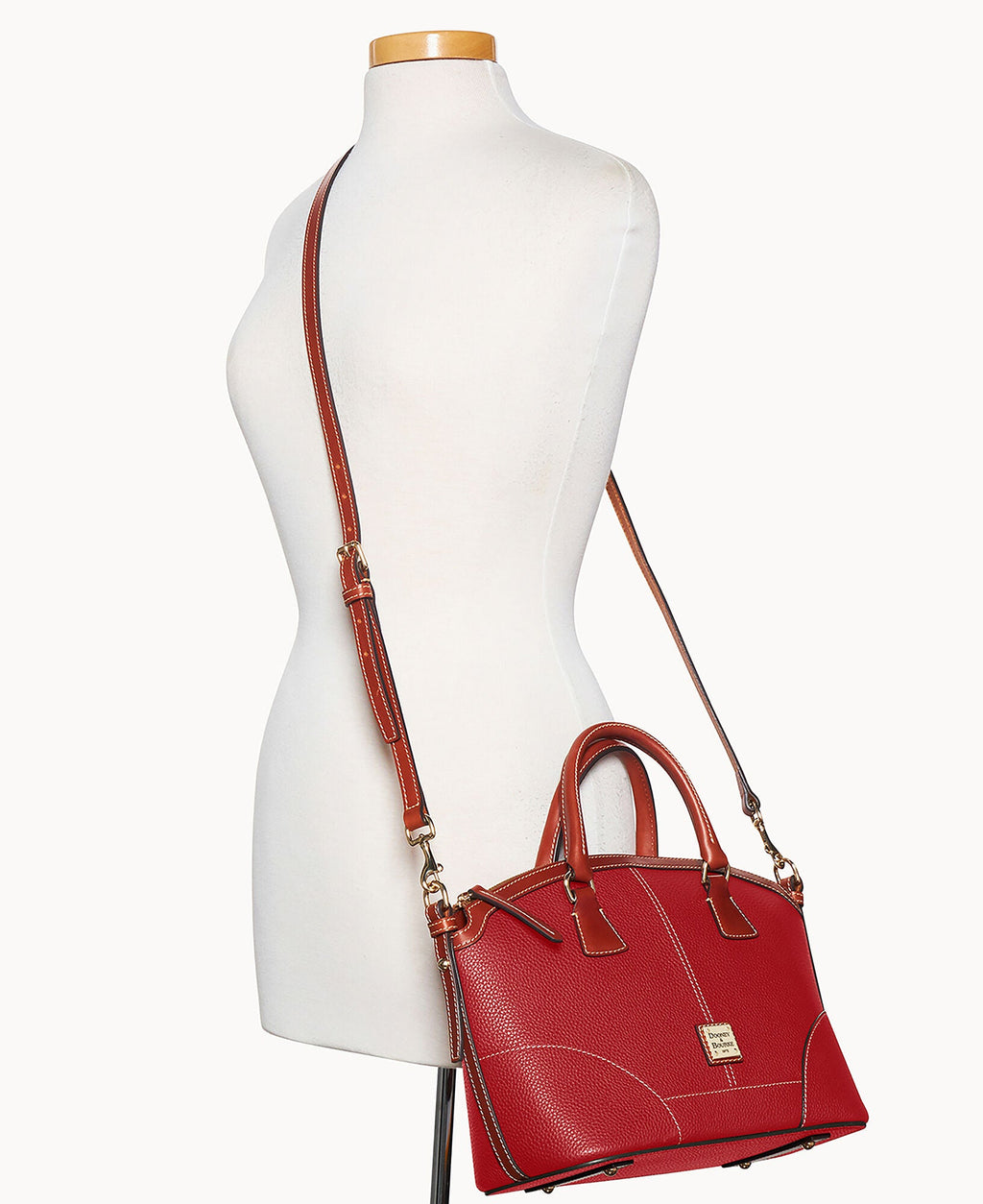 Pebble Grain Small Domed Satchel