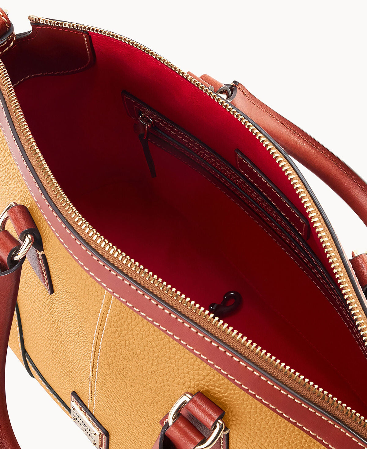 Pebble Grain Small Domed Satchel