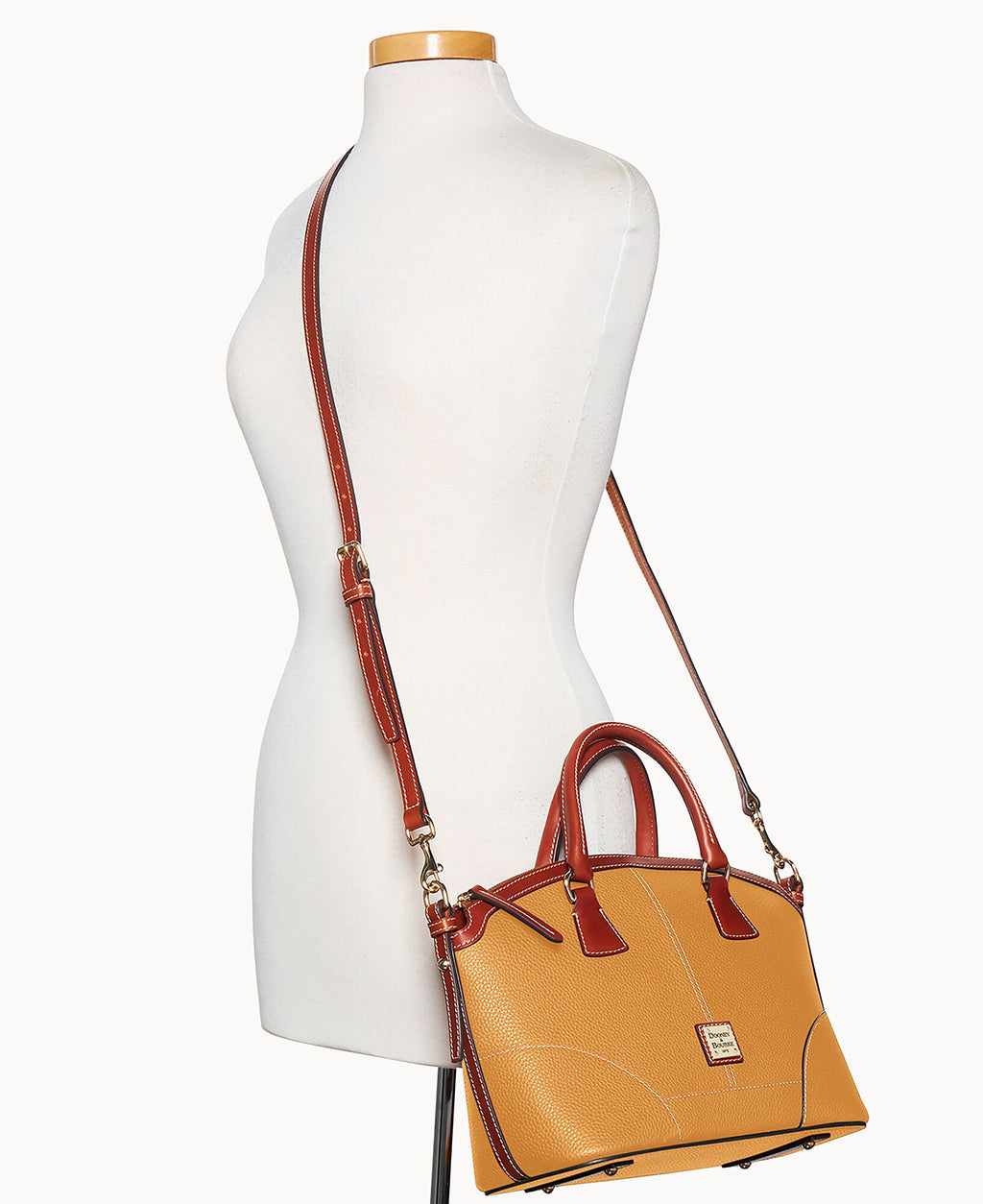Pebble Grain Small Domed Satchel