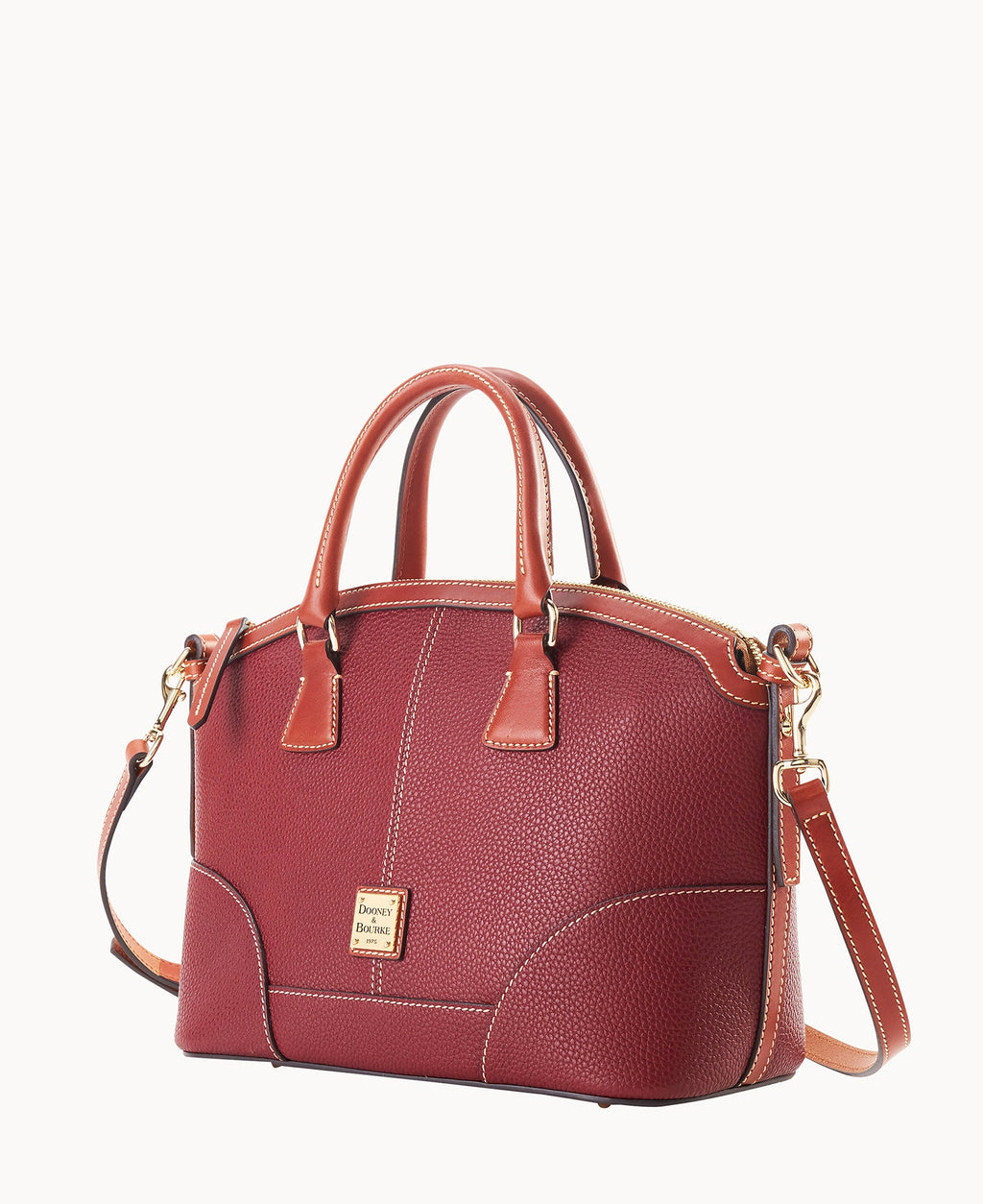 Pebble Grain Small Domed Satchel