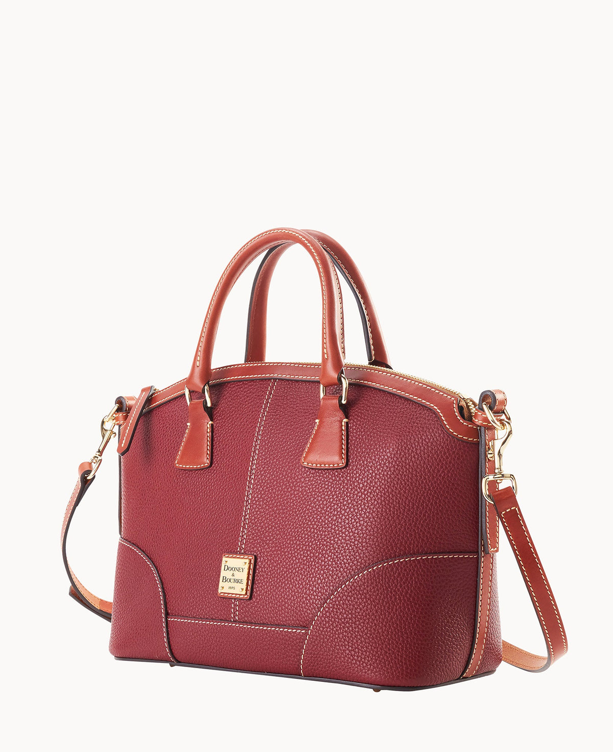 Pebble Grain Small Domed Satchel