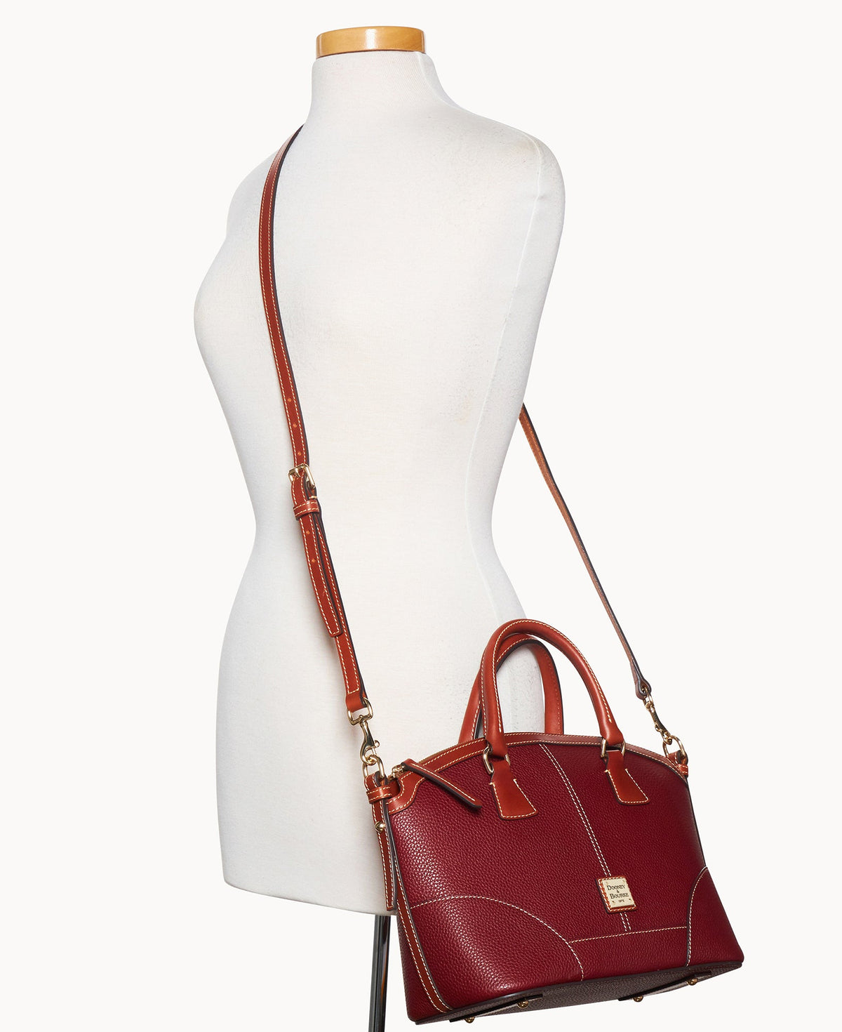 Pebble Grain Small Domed Satchel