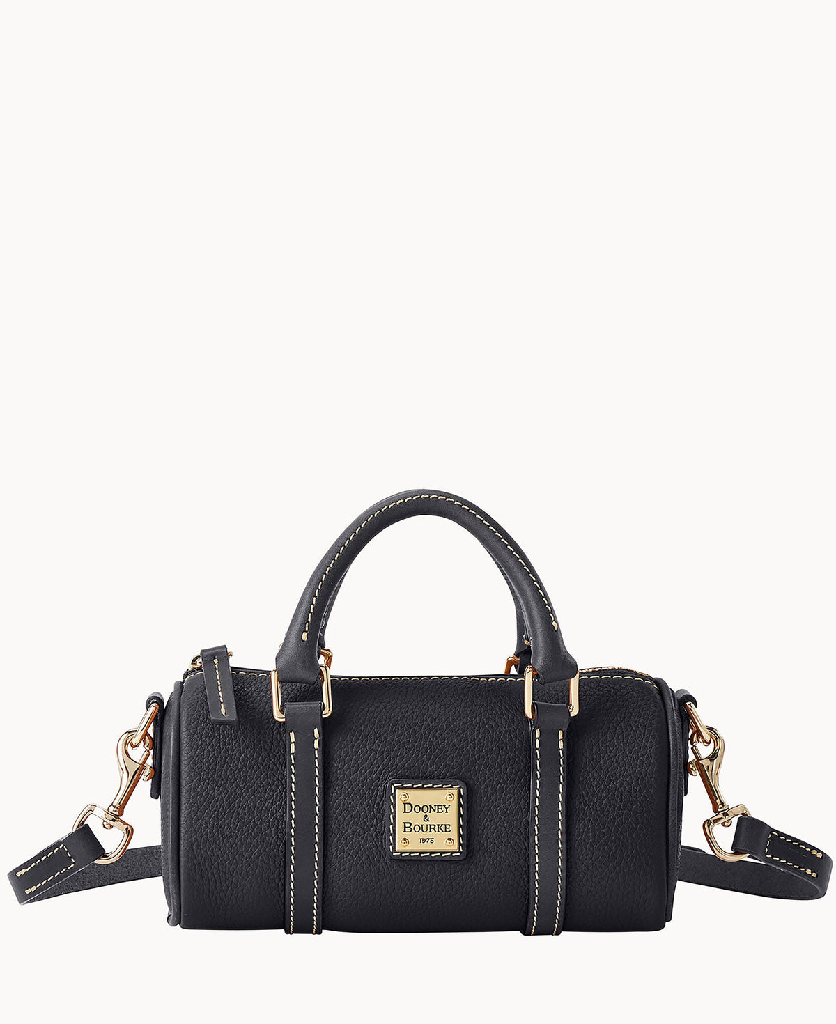 Pebble Grain Crossbody Barrel Satchel 20