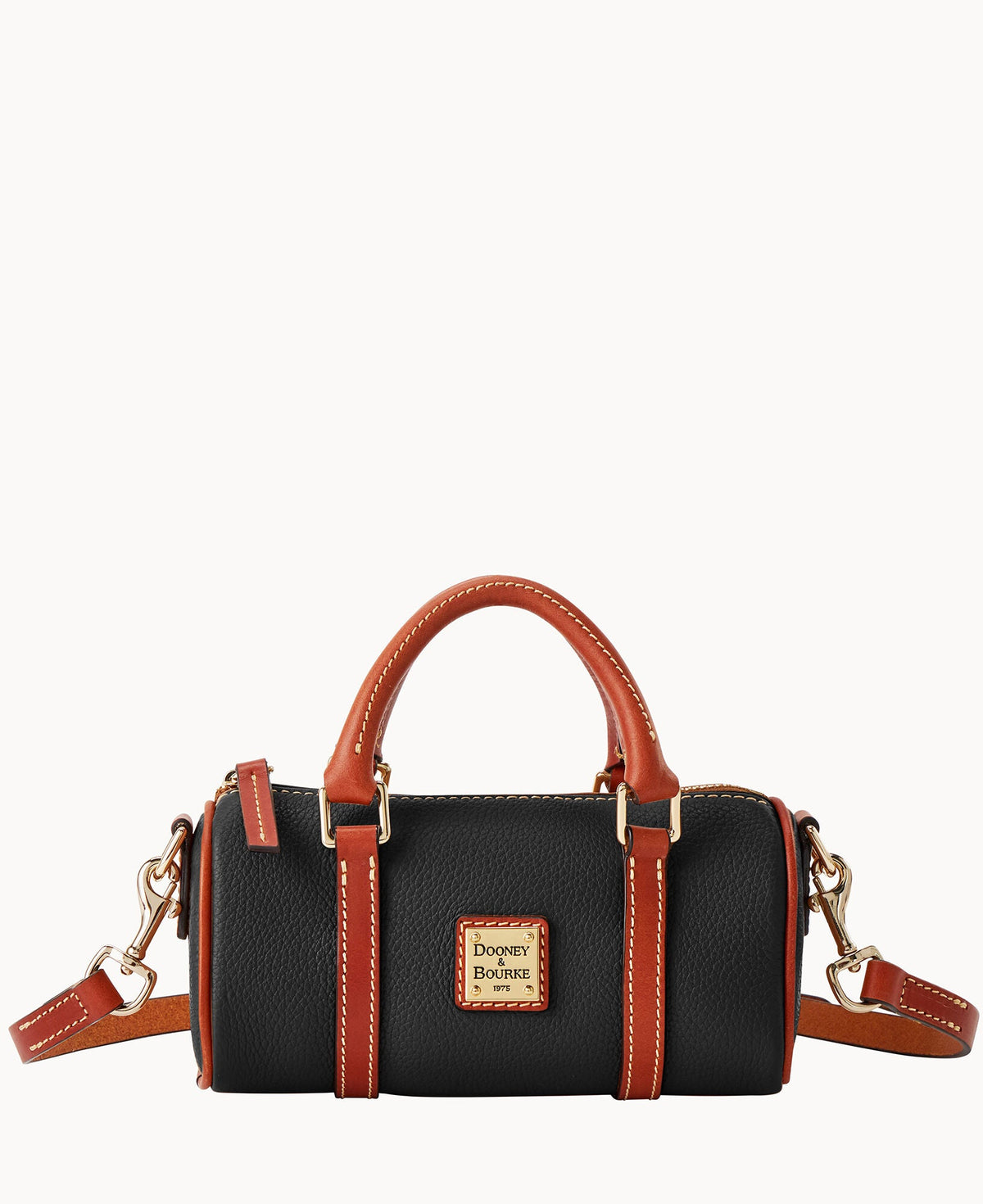 Pebble Grain Crossbody Barrel Satchel 20