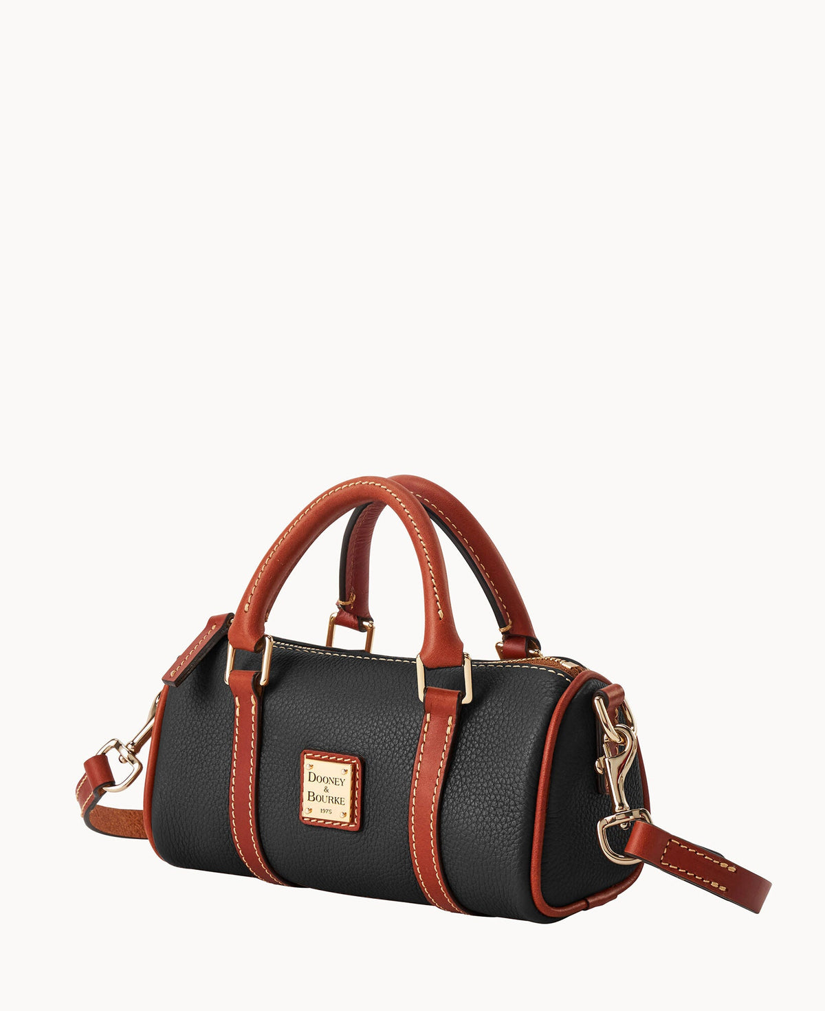 Pebble Grain Crossbody Barrel Satchel 20